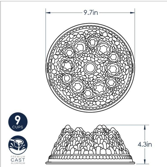 Nordicware Pine Forest Bundt cake Pan - Picture 6 of 12